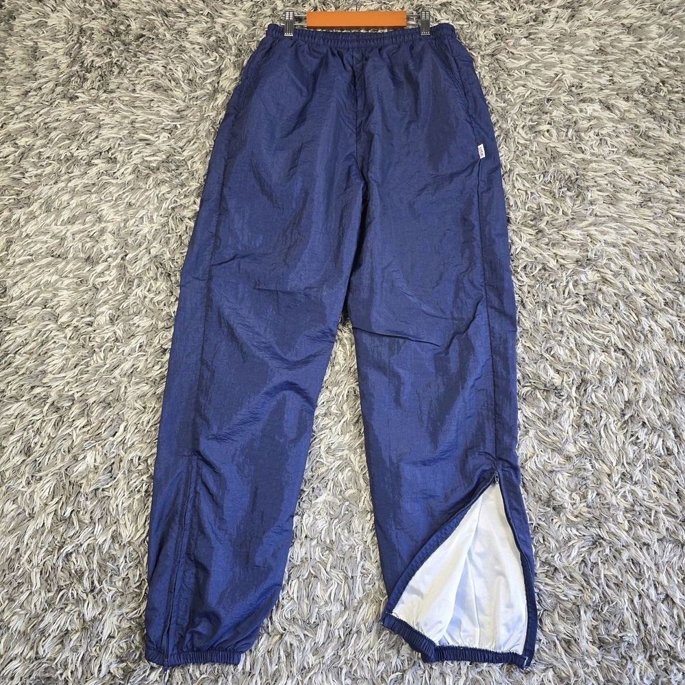 The Victor Mens Vintage Navy Blue Antron Nylon Track Pants USA Made Size M